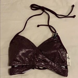 PINK bikini top in S